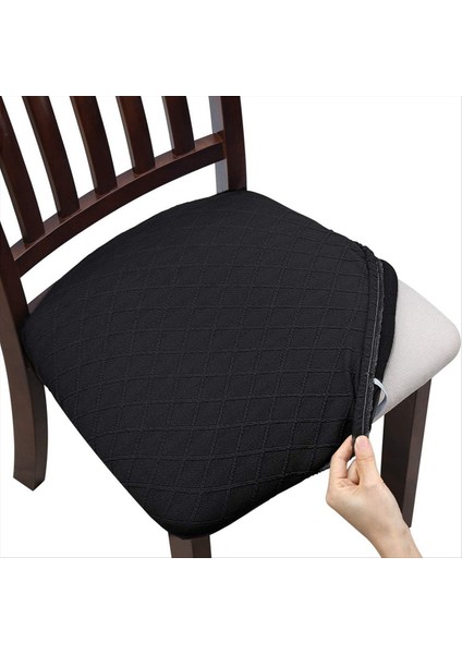 Parça Eşkenar Dörtgen Kafes Sandalye Koltuk Kılıfı - Çıkarılabilir Yıkanabilir Toz Önleyici Yemek Sandalyesi Koltuk Koruyucu Minder Kılıfları, D (Yurt Dışından)
