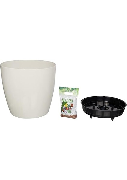 Yas7 Yakut Akıllı Saksı Akıllı Saksı Aparatı ile Birlikte 49CM, 66 Litre Kirli Beyaz fiyatları