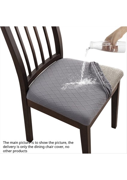 4 Parça Eşkenar Dörtgen Kafes Sandalye Kılıfları - Çıkarılabilir Yıkanabilir Toz Önleyici Yemek Sandalyesi Koltuk Koruyucu Minder Kılıfları, A (Yurt Dışından) fırsatları