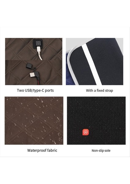 USB ile Çalışan Oturma Minderi Taşınabilir Isıtmalı Sandalye Minderi + Kamp Evi L+B Için Akıllı Sıcaklık Kontrolü (Yurt Dışından) modelleri