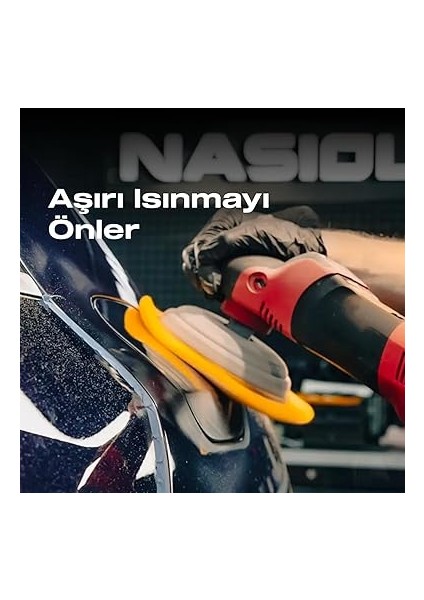 Yünü Polisaj Keçesi/pedi Lite-Ağır Çizik GIDERICI-150MM-KUZU Postu Araç Pasta Cila Keçesi fırsatları