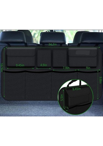 Concept Oto Bagaj Düzenleyici Fileli Eşya Düzenleyici 8 Cepli Araç Organizer 46x88 cm Su Geçirmeyen modelleri