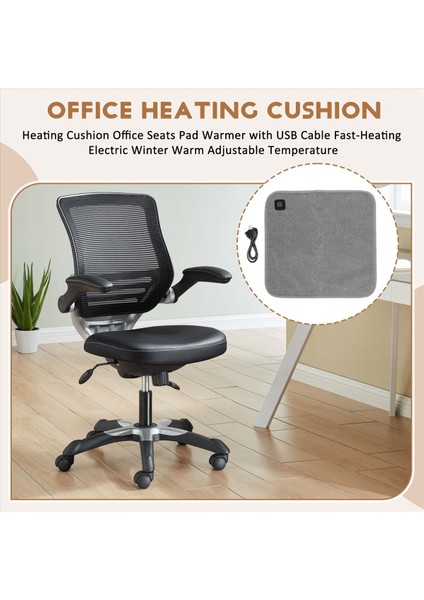 USB Kablolu Araç Isıtma Minderi Ofis Koltukları Minderi Isıtıcısı Hızlı Isınan Elektrikli Kış Sıcaklığı Ayarlanabilir Sıcaklık (Yurt Dışından) fırsatları
