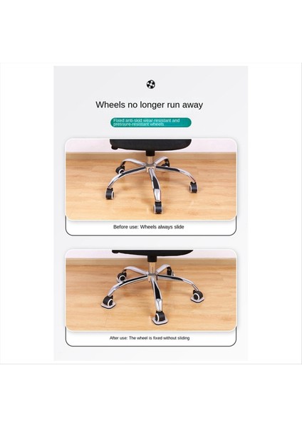 Ofis Koltuğu Kaymaz Paspaslar, Bilgisayar Koltuğu Ayak Pedi Sabitleyiciler, Döner Sandalye Makarası Sabitleme Pedleri Yuvarlak (Yurt Dışından) fiyatları