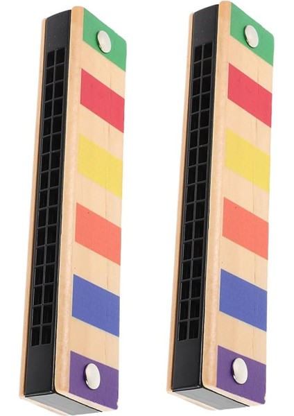 2 Adet Çocuk Ahşap Armonika Bebek Mızıka Çocuklar Enstrüman Bebek Müzik Aleti Yürümeye Başlayan Çocuklar Müzik Aletleri Küçük Çocuklar Için Armonika Ahşap Müzik Aleti Plastik