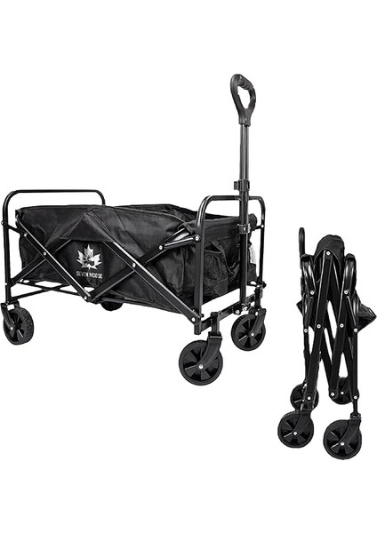 Sevenmoose Katlanır Taşıma Arabası Tekerlekli Taşınabilir Kamp Arabası fırsatları