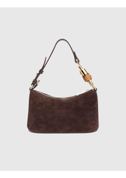 Roomy Hakiki Süet Deri Kahverengi Kadın Omuz Çantası fırsatları