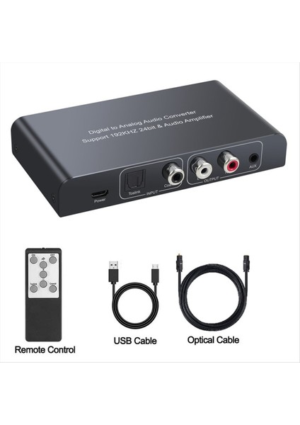 Ir Uzaktan Kumandalı Ses Dönüştürücü Dac Dijital Koaksiyel Toslink Analog Stereo Rca 3 5mm Ses Adaptörü 192KHZ 24BIT (Yurt Dışından) modelleri
