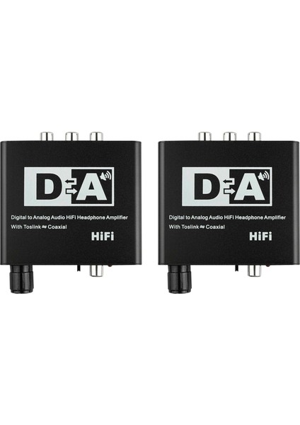 2x 192KHZ Dijital Optik Koaksiyel Toslink Spdıf ile Analog Rca 3 5mm Ses Hifi Dönüştürücüsüne (Yurt Dışından)