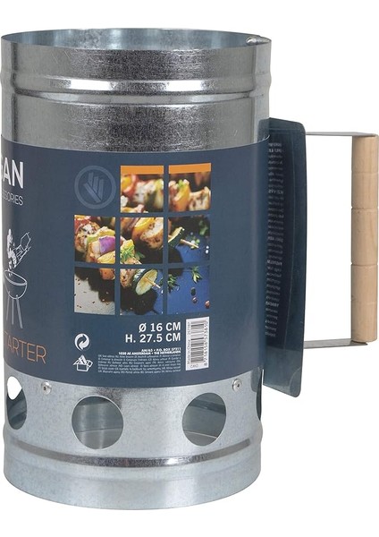 Label 8192550 Kohlestarter Gümüş 16 x 27,5 cm 16 x 27,5 cm