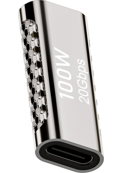 1pcs Type-C Tip-C Tip-C Dişi Adaptörü 20GBPS Hızlı Şarj Sesli Video Iletim Dönüştürücü Adaptör (Yurt Dışından) modelleri