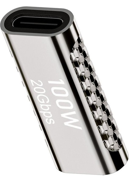 1pcs Type-C Tip-C Tip-C Dişi Adaptörü 20GBPS Hızlı Şarj Sesli Video Iletim Dönüştürücü Adaptör (Yurt Dışından) indirimleri