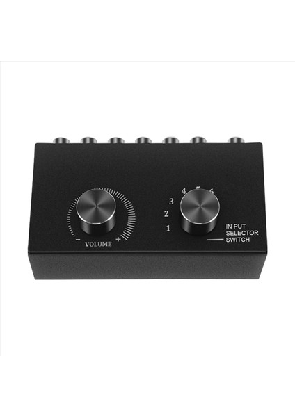 6 Out 1 Out L / R Stereo Ses Anahtarlayıcı Sessiz Düğme Taşınabilir Rca Stereo Ses Anahtarı Audio Splitter (Yurt Dışından) fiyatları
