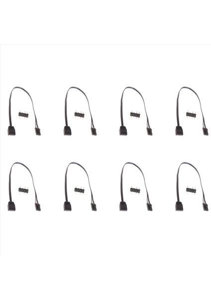 Corsair Için 8x 4pin Rgb-Standart Argb 3 Pimli 5V Adaptör Bağlayıcı Rgb Kablosu 25CM (Yurt Dışından)
