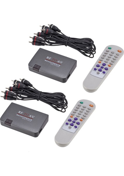 2x Rf-Av Dönüştürücüsü Kanal Seçici Kablolu Tv-Projeksiyon Tv Video Bağlantı Noktası Tam Sistem AC110-240V Abd Fişi (Yurt Dışından)