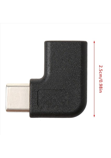 3x 90 Derece Sağ Açılı USB 3 1 Tip C Erkek-Kadın Usb-C Dönüştürücü Adaptörü (Yurt Dışından) fırsatları