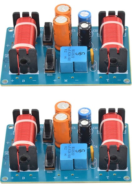 2x 150W Hoparlör Tiz Alto Bas Ses Frekans Bölücü 3 Yollu Çapraz Filtre 4-11 Inç Kitap Hoparlörleri (Yurt Dışından)