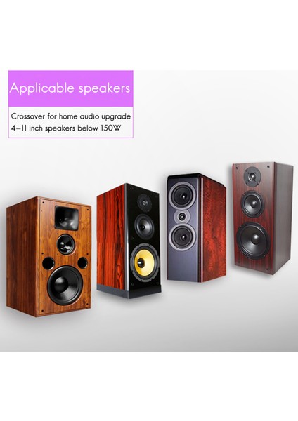 2x 150W Hoparlör Tiz Alto Bas Ses Frekans Bölücü 3 Yollu Çapraz Filtre 4-11 Inç Kitap Hoparlörleri (Yurt Dışından) indirimleri