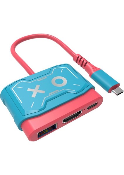 USB C Hub Switch Taşınabilir Tv Dock Şarj Istasyonu 4K HDMI Uyumlu USB Hub Adaptörü MacBook Pro (Yurt Dışından)