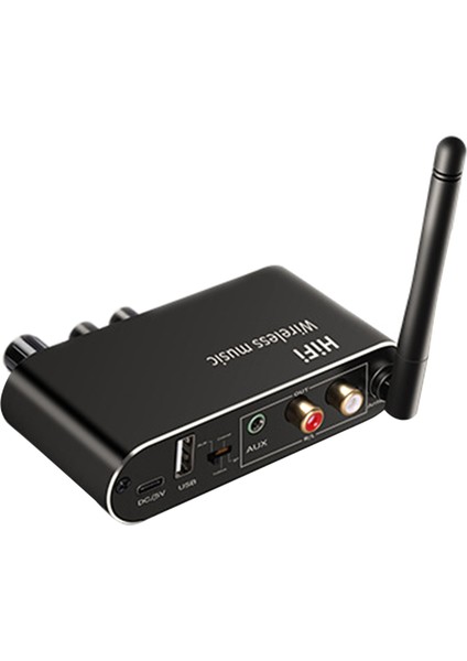 3 Arada 1 Hıfı Dac Analog Ses Dönüştürücüsüne Dijital Ses Bluetooth Alıcı ve Verici 3 5mm Aux Koaksiyel Optik Fiber (Yurt Dışından)