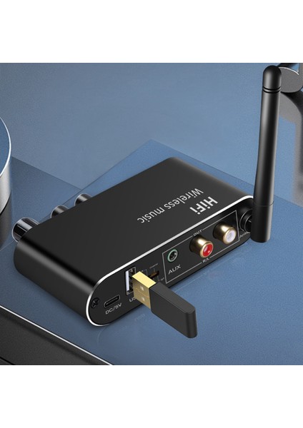 3 Arada 1 Hıfı Dac Analog Ses Dönüştürücüsüne Dijital Ses Bluetooth Alıcı ve Verici 3 5mm Aux Koaksiyel Optik Fiber (Yurt Dışından) indirimleri