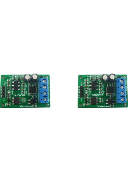 2x Dc 12V 0-5V 0-10V Voltaj Sinyal Jeneratörü Dac Dönüştürücü Modülü RS485 Plc Ölçüm Enstrümanları Için Modbus Rtu (Yurt Dışından)
