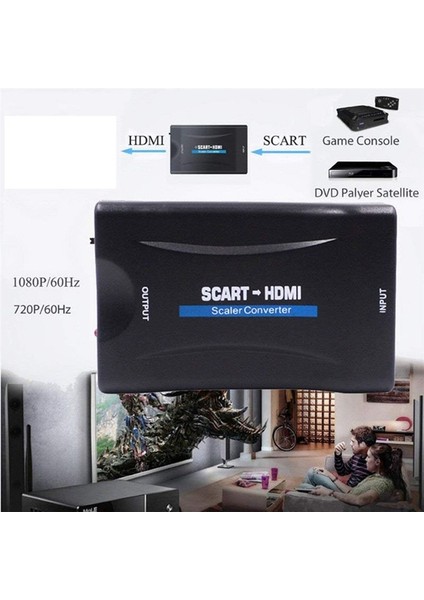 HDMI Uyumlu Dönüştürücü Scart-Hdmı Uyumlu Dönüştürücü Çok Fonksiyonlu Video Dönüştürücü Bir (Yurt Dışından) fiyatları
