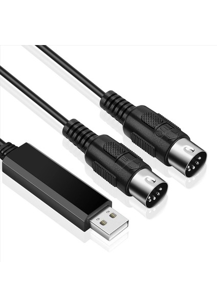 2x USB Mıdı Kablo Dönüştürücüsü USB Arayüzü Pc Dizüstü Bilgisayar Için Mıdı Kordonuna Music Studio 6 5ft (Yurt Dışından) fırsatları