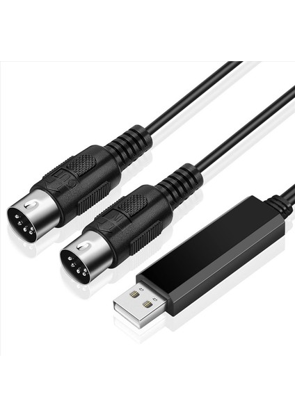 2x USB Mıdı Kablo Dönüştürücüsü USB Arayüzü Pc Dizüstü Bilgisayar Için Mıdı Kordonuna Music Studio 6 5ft (Yurt Dışından) indirimleri