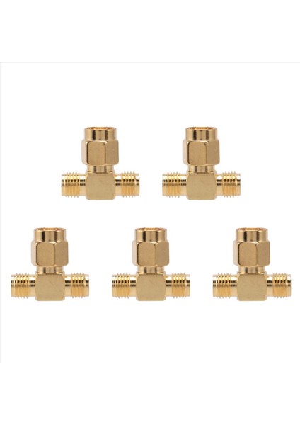5x Sma Erkek Ila Iki Sma Dişi Üçlü T Rf Adaptör Konnektörü 3 Yol Ayırıcı Yeni (Yurt Dışından)