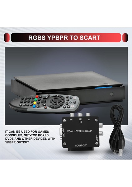 Yuv - Rgbs Ypbpr&#39 Ye Ypbpr&#39 Yi VGA Bileşen Transkod Converter Oyun Konsoluna Skart&#39 A Rgbs&#39 Ye Renk Farkı Bileşeni (Yurt Dışından) indirimleri