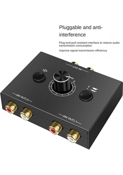2&#39 Den 1 Out 1&#39 E 2 Out 2 Out Hızlı Ses Anahtarlayıcı Hacim Kontrol Kontrol Control Control Control Control Control Controlor Hızlı Anahtarlama (Yurt Dışından) indirimleri