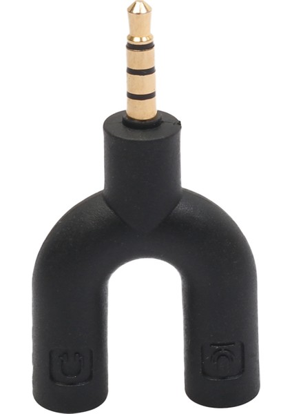 2x U Tip Adaptör Çift 3 5 mm Kulaklık Fişi Ses Kabloları Ayırıcı Mikrofon 2 Arada 1 Döner Konektör Android iPhone Için (Yurt Dışından) fırsatları