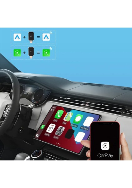 Yeni Kablosuz Carplay Android Otomatik Kablosuz Adaptör Akıllı Mini Kutu Fiş ve Oynat Wifi Fast Connect Universal Nissan Için (Yurt Dışından) indirimleri
