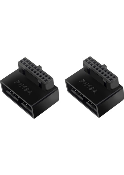 2x PH19A USB 3 0 Dahili Başlık Usb3 0 19/20P Socket 90 Derece Adaptör Dönüştürücüsü Bilgisayar Anakartı Için (Yurt Dışından)