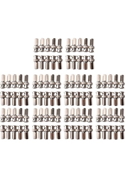 Twist-On Bnc Erkek Koaksiyel Konektörler Cctv RG59 Paketi 100 (Yurt Dışından)