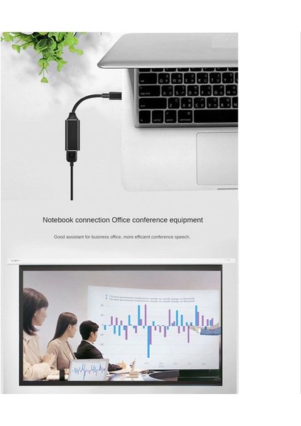 USB C Ila HDMI Uyumlu Adaptör 4K 30Hz Tip-C Ila HDMI Uyumlu Kablo Usb-C 3 1 Ila HDMI Uyumlu Dönüşüm Kablosu (Yurt Dışından)