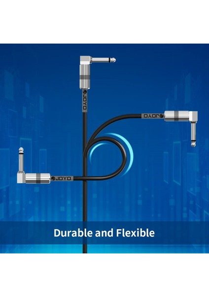 Joyo Audio Studio Yama Kabloları Bas Gitar Efekt Pedal Profesyonel Gitar Yama Kabloları 1/4 Inç (Cm-05 6 Paket) (Yurt Dışından) indirimleri