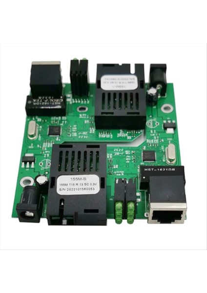Pcba Fast Ethernet Fiber Medya Alıcı Dönüştürücü Anahtarı Yarım Kart Sc 10/100M Fiber Anahtarı HTB3100 Us Fişi (Yurt Dışından)