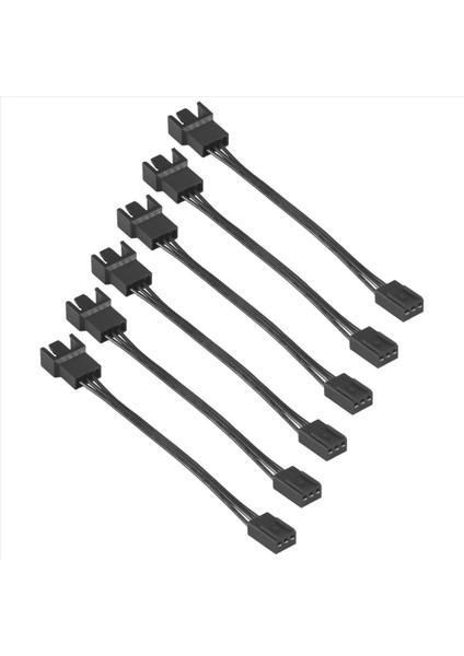 6pcs 4pin Pwm - 3pin Standart Fan Adaptör Kablosu (Yurt Dışından) fiyatları