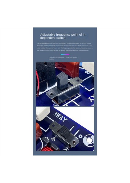 2x 250W Orta Düşük 3 Yollu Ses Bölücü 5500Hz Ayarlanabilir Bas Böcek (Yurt Dışından)