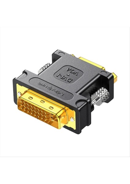 Mindpure 24+5 DVI Erkek - VGA Kadın Dönüştürücü Bilgisayar Grafik Kartı Konnektörü Tv Adaptör Kablosu (Yurt Dışından)