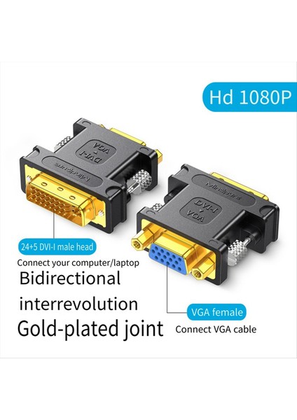Mindpure 24+5 DVI Erkek - VGA Kadın Dönüştürücü Bilgisayar Grafik Kartı Konnektörü Tv Adaptör Kablosu (Yurt Dışından) fırsatları