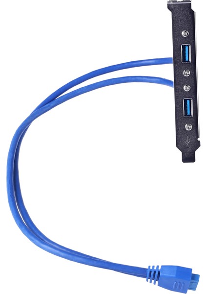 20 Pimli-Usb 3 0 Çift Bağlantı Noktası Kablo Başlığı Anakarttaki USB 3 0 Bağlantı Noktasını Bilgisayar Kasasına Çerçeveye Uzatın (Yurt Dışından)