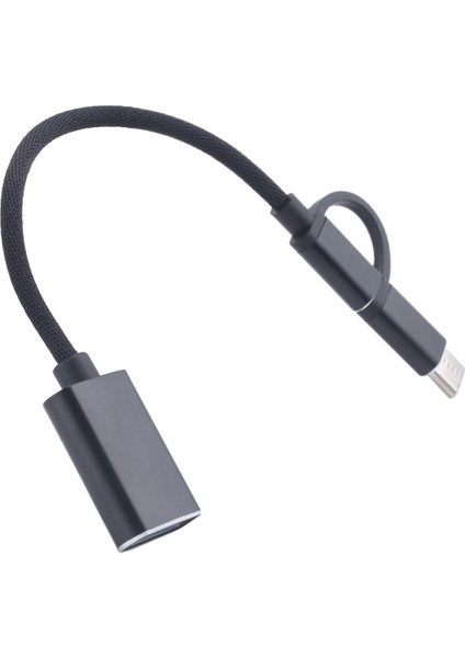2&#39 De 1 USB 3 0 Otg Adaptör Kablo Tipi C Mikro-Usb-Usb 3 0 Arayüz Dönüştürücü Şarj Kablosu Hat-Siyah (Yurt Dışından) modelleri