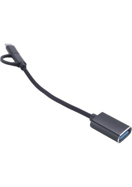 2&#39 De 1 USB 3 0 Otg Adaptör Kablo Tipi C Mikro-Usb-Usb 3 0 Arayüz Dönüştürücü Şarj Kablosu Hat-Siyah (Yurt Dışından) fırsatları