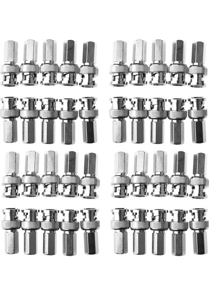 40X Twist-On Bnc Erkek Koaksiyel Konektörler Cctv RG59 (Yurt Dışından)