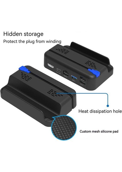 Steam Deck Dock Istasyonu Için Tv Taban Standı Hub Tutucu USB C - RJ45 Video Dönüşüm Taban Oyun Konsolu Şarj Cihazı (Yurt Dışından) fiyatları