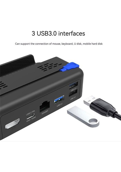 Steam Deck Dock Istasyonu Için Tv Taban Standı Hub Tutucu USB C - RJ45 Video Dönüşüm Taban Oyun Konsolu Şarj Cihazı (Yurt Dışından) modelleri