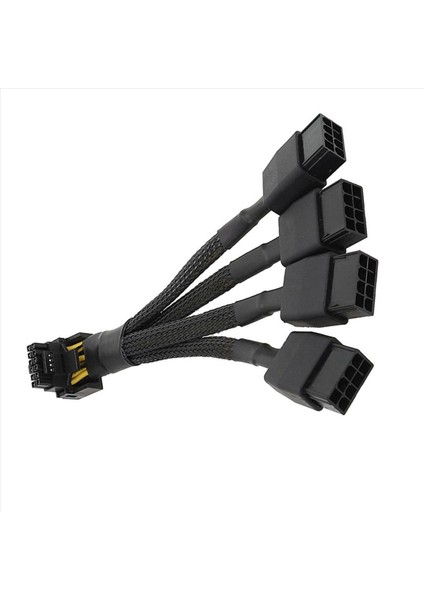 Gpu Için 4x RTX4090 RTX4080 4x8 Pin Pcı-E Ila 16 Pin Grafik Kartı Güç Kablosu 12VHPWR Bağlayıcı 90 Derece Dirsek Kablosu (Yurt Dışından) modelleri